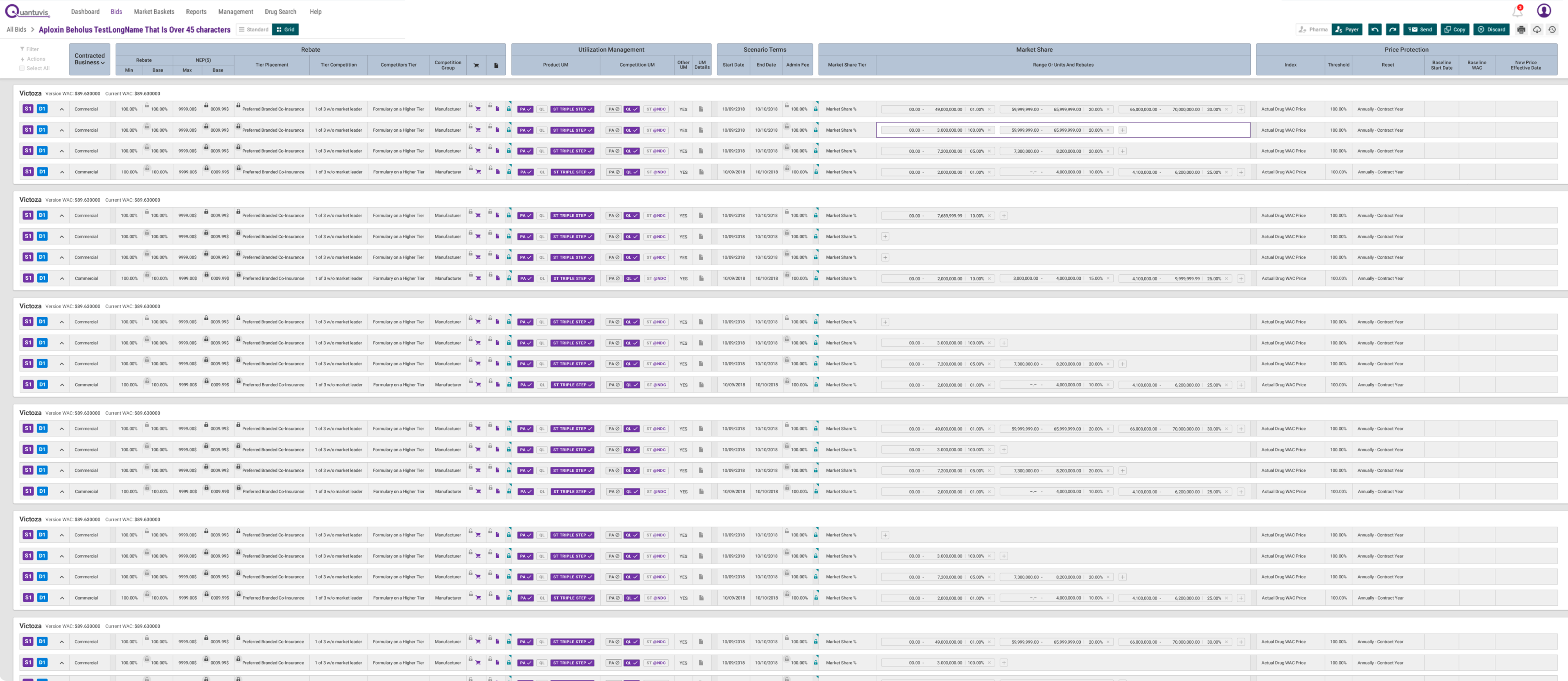 Inspection reports dashboard showing tabular report data and navigation filters.